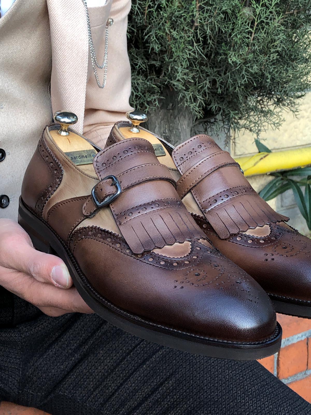Sardinelli Buckle Detail Leather Shoes Brown-baagr.myshopify.com-shoes2-BOJONI