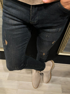 Magnum Slim-Fit Ripped Jeans Khaki-baagr.myshopify.com-Pants-BOJONI