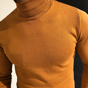 Rimini Slim-Fit Turtleneck Knitwear Camel-baagr.myshopify.com-sweatshirts-BOJONI