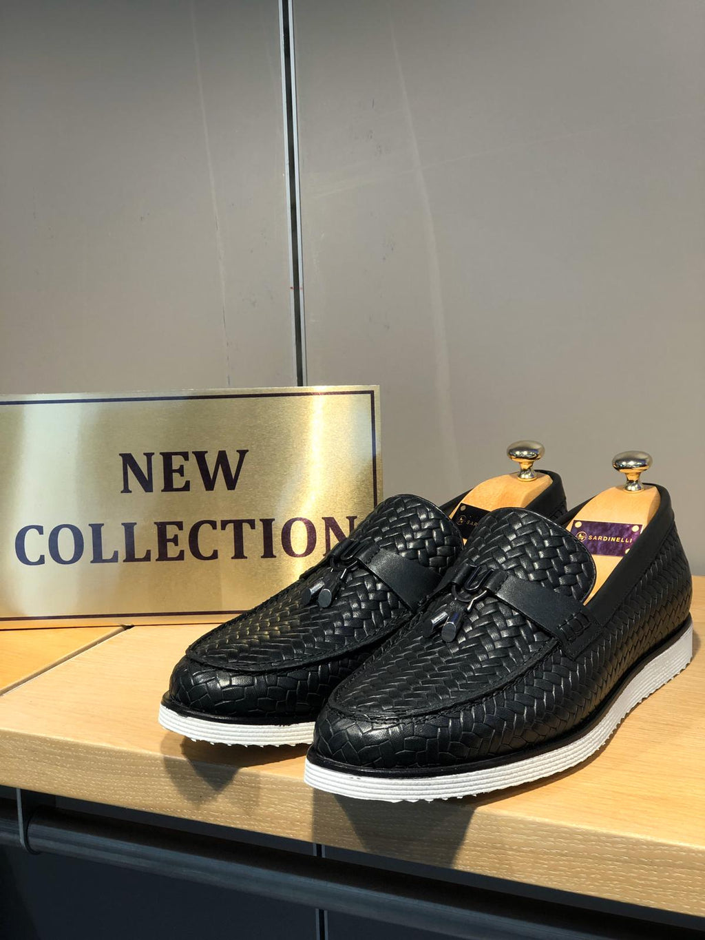 Bojoni Knitted Leather With Tassels Shoes Black-baagr.myshopify.com-shoes2-BOJONI