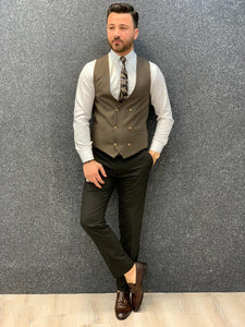 Kingston Cream  Slim Fit Plaid Suit-baagr.myshopify.com-1-BOJONI