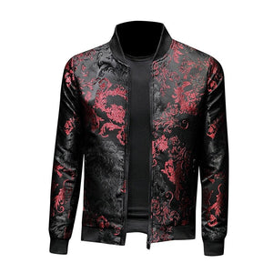 Slim Fit Floral Patterned Jacket