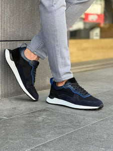 Giovanni Mannelli  Eva Sole Blue Sneakers