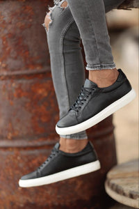 Ace Eva Sole Black Detailed Sneakers