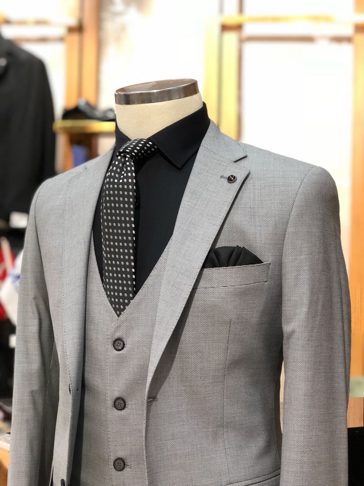 Crew Gray Slim Fit Suit-baagr.myshopify.com-suit-BOJONI