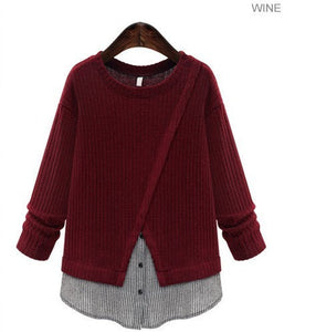 Women's Layered Knit Top