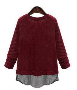 Women's Layered Knit Top