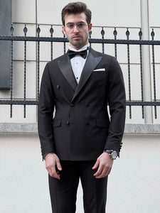 Louis Slim Fit High Quality Pointed Collared Double Breasted Tuxedo (Party Suit/Tuxedo)