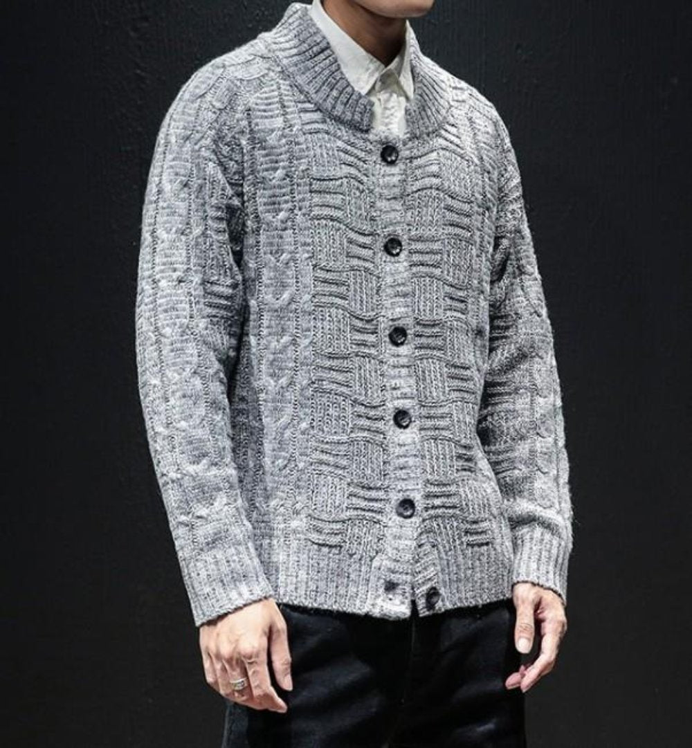 Mens Button Front Cardigan