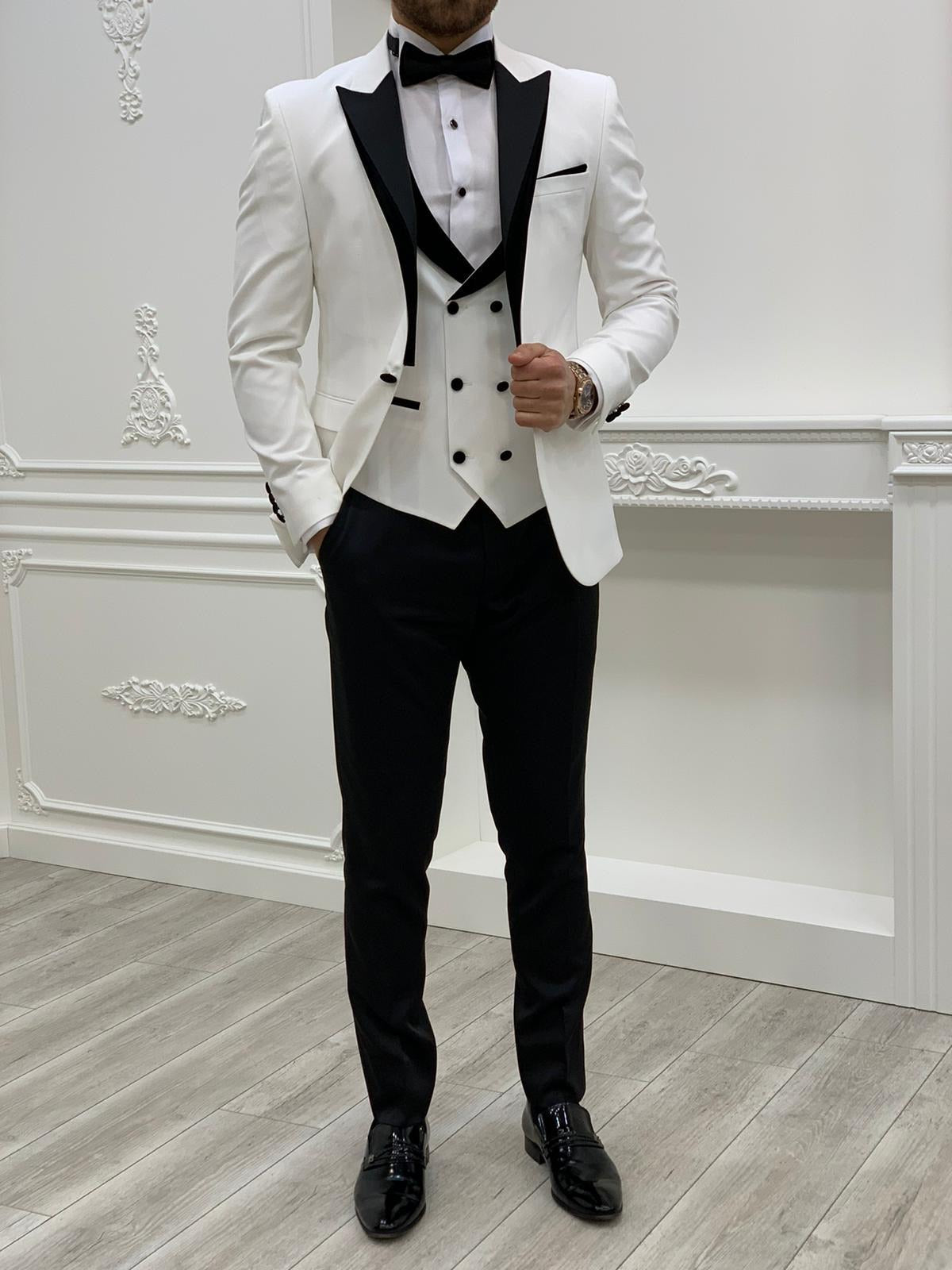 Petrucci Royal White Slim Fit Tuxedo-baagr.myshopify.com-1-BOJONI