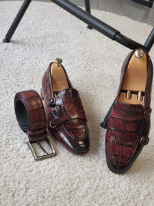 Antonio Burgundy Double Monk Strap Loafers-baagr.myshopify.com-shoes2-brabion