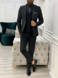 Forenzax Black Slim Fit Suit-baagr.myshopify.com-1-BOJONI