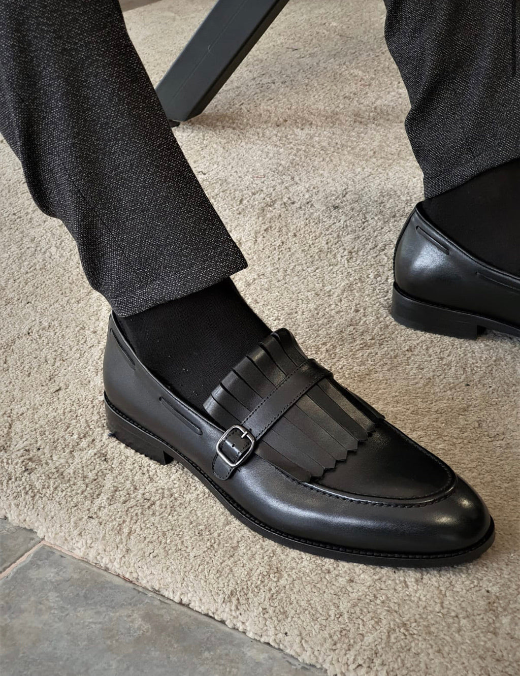 Forenzax Black Kilt Loafers-baagr.myshopify.com-shoes2-BOJONI