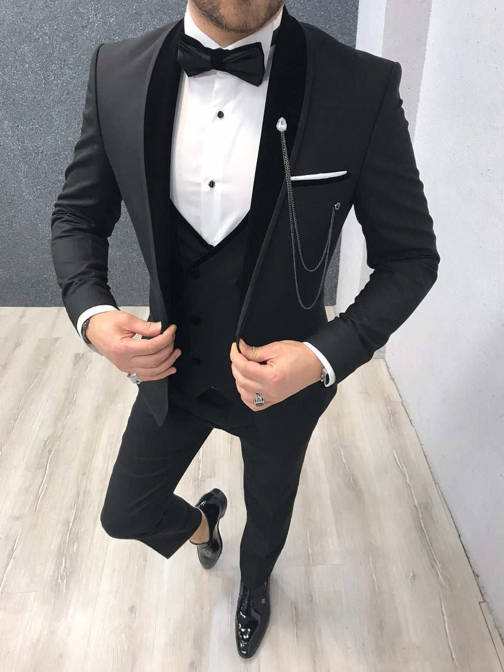 Napoli Black Slim Fit  Tuxedo-baagr.myshopify.com-1-BOJONI