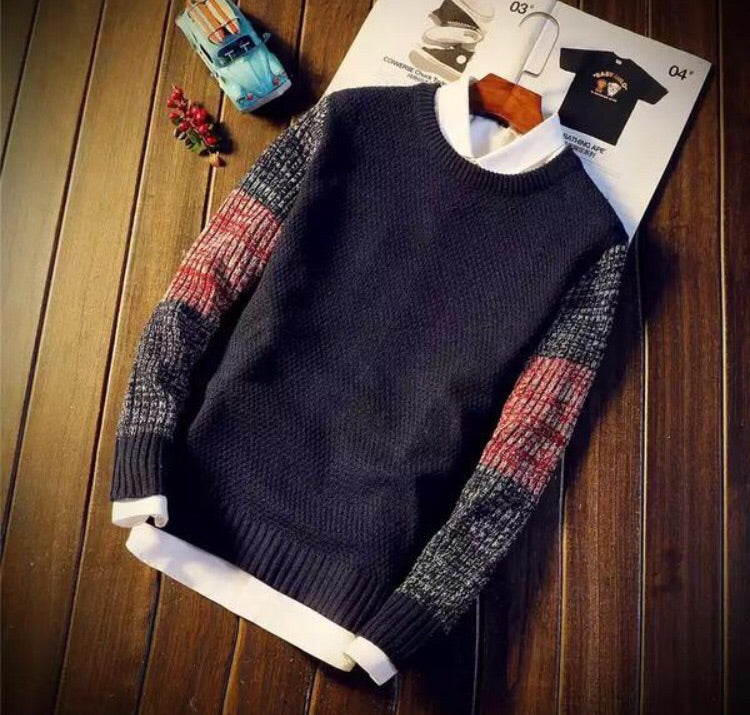 Contemporary Embellished Casual Sweater-baagr.myshopify.com-sweatshirts-BOJONI