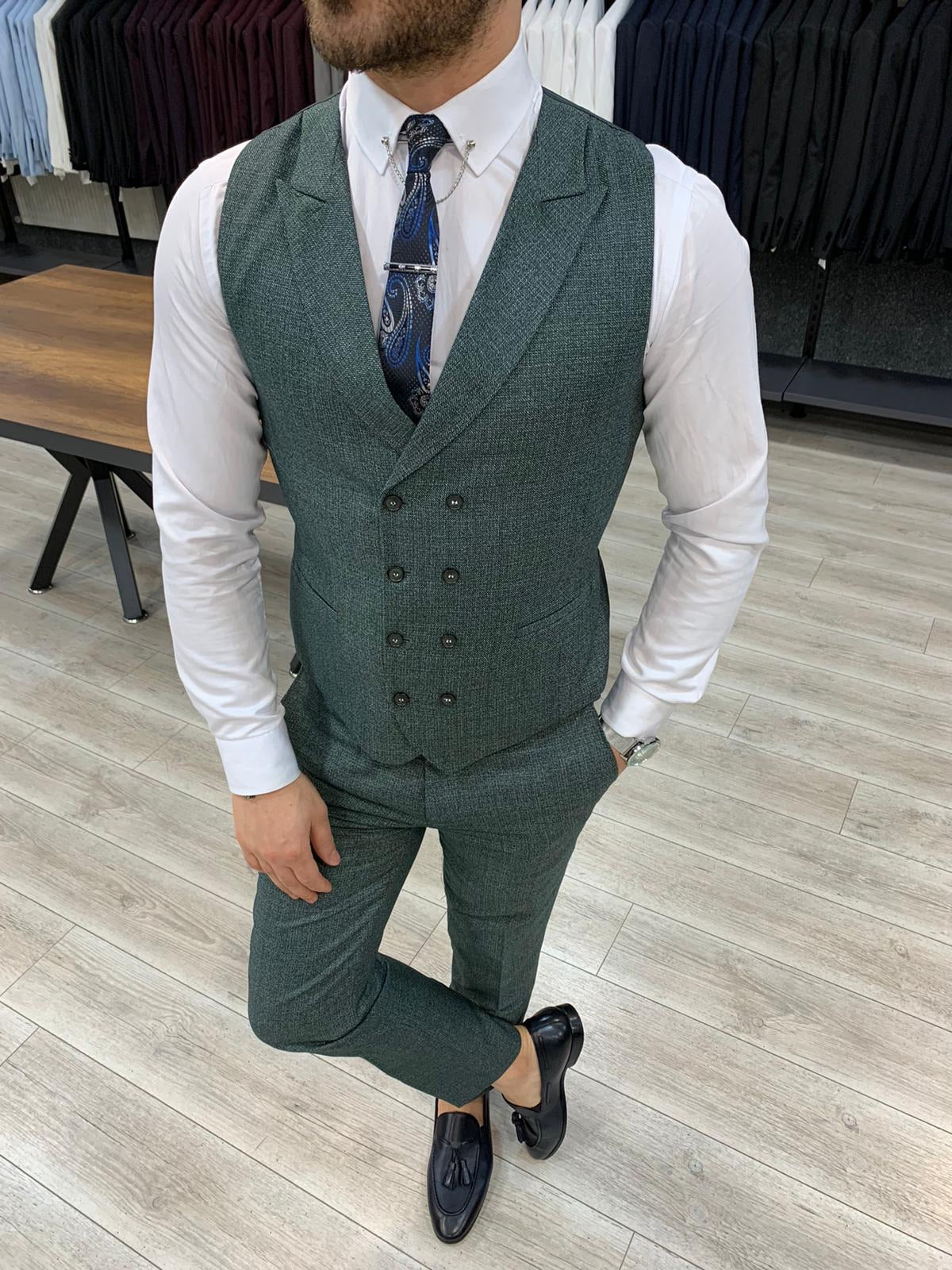 Zapali Royal Green Slim Fit  Suit-baagr.myshopify.com-1-BOJONI
