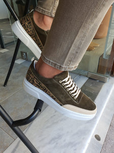 Forenzax Khaki High-Top Suede Sneakers-baagr.myshopify.com-shoes2-brabion