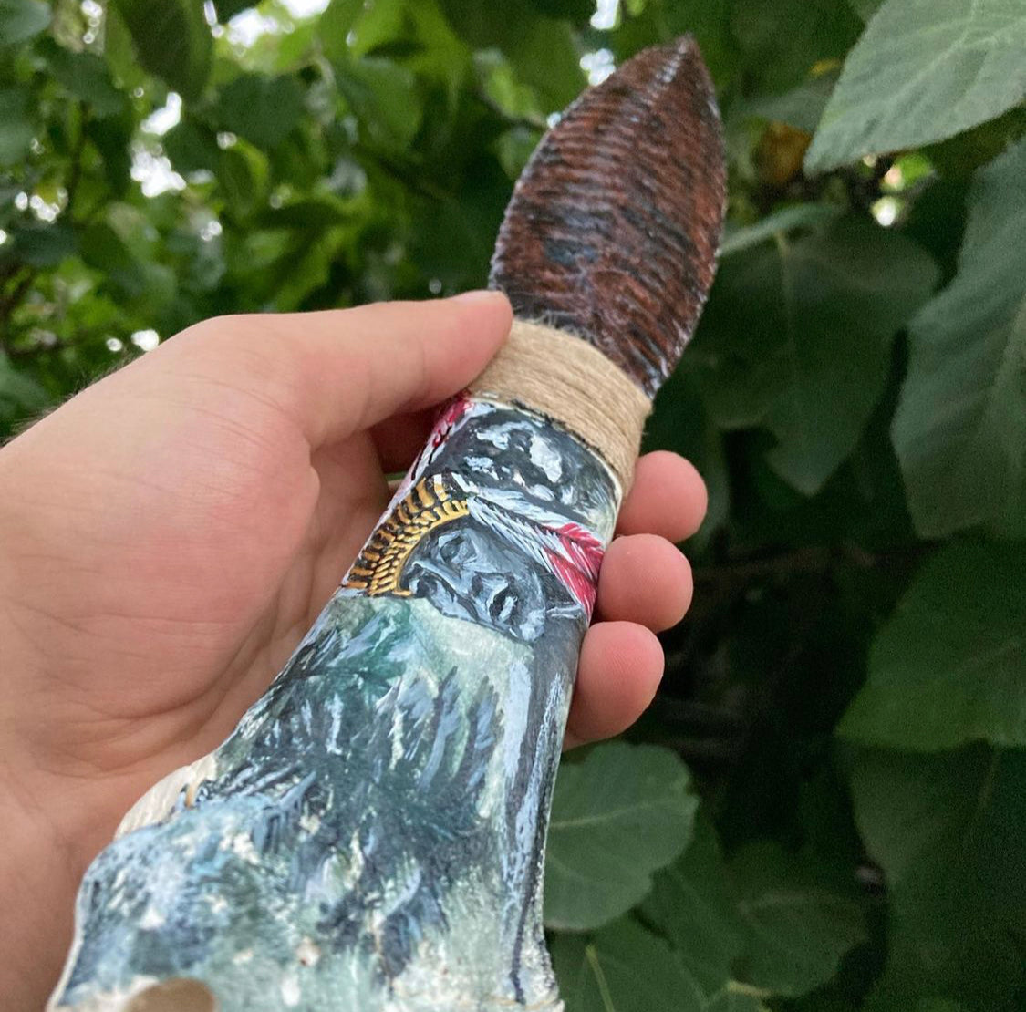 Bojoni Obsidian Apache Handmade Sharp Knife Natural Stone Age