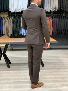 Verona Brown Slim Fit Wool Suit-baagr.myshopify.com-1-BOJONI