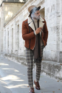 Ignacio Leather Coat With Collar Fur-baagr.myshopify.com-Jacket-BOJONI