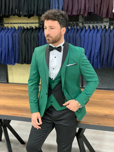 Forenza Royal Slim Fit Green Tuxedo-baagr.myshopify.com-1-BOJONI