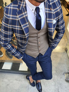 Bellingham Indigo Slim Fit Plaid Check Suit-baagr.myshopify.com-suit-BOJONI