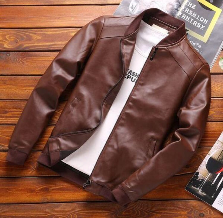 Faux Leather Casual Jacket (2 Colors)-baagr.myshopify.com-Jacket-BOJONI