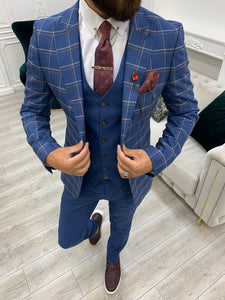 Argeli Blue Plaid Slim Fit Suit-baagr.myshopify.com-1-BOJONI