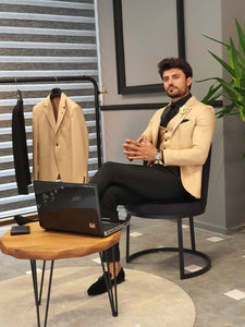 Forenzax  Beige Slim Fit Suit-baagr.myshopify.com-suit-BOJONI