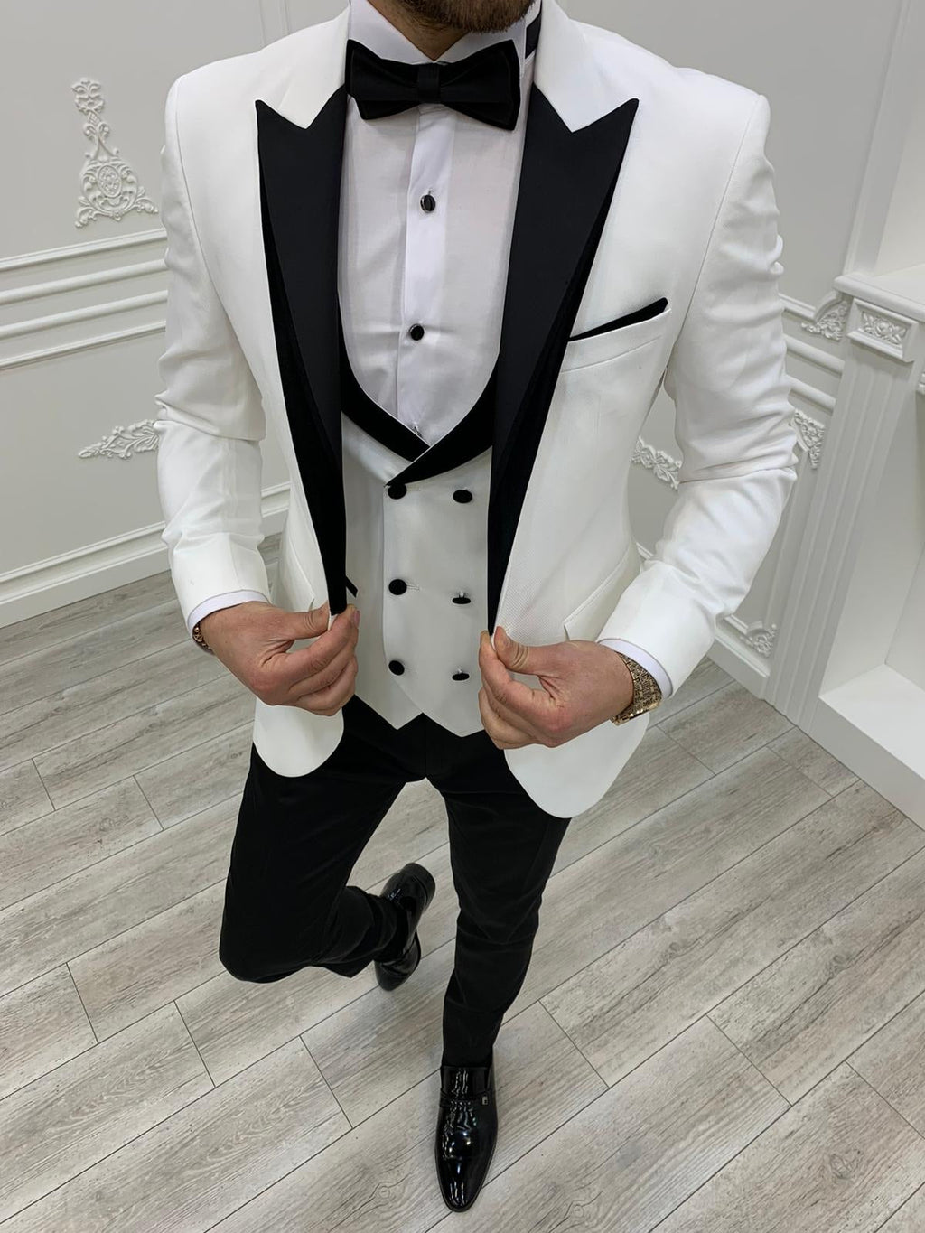 Petrucci Royal White Slim Fit Tuxedo-baagr.myshopify.com-1-BOJONI