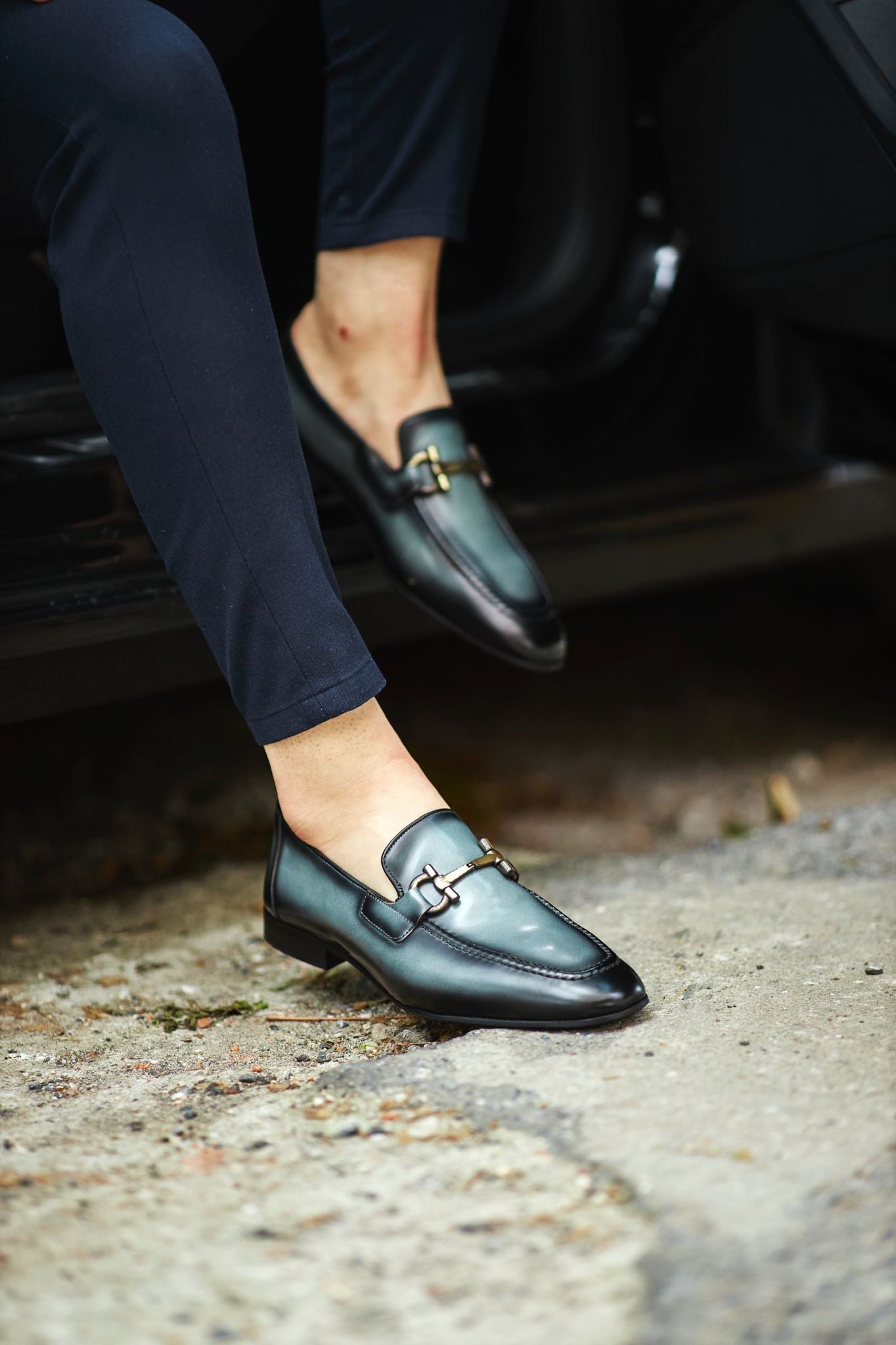 Bojoni Louis Black Special Edition Neolite Buckle Loafer