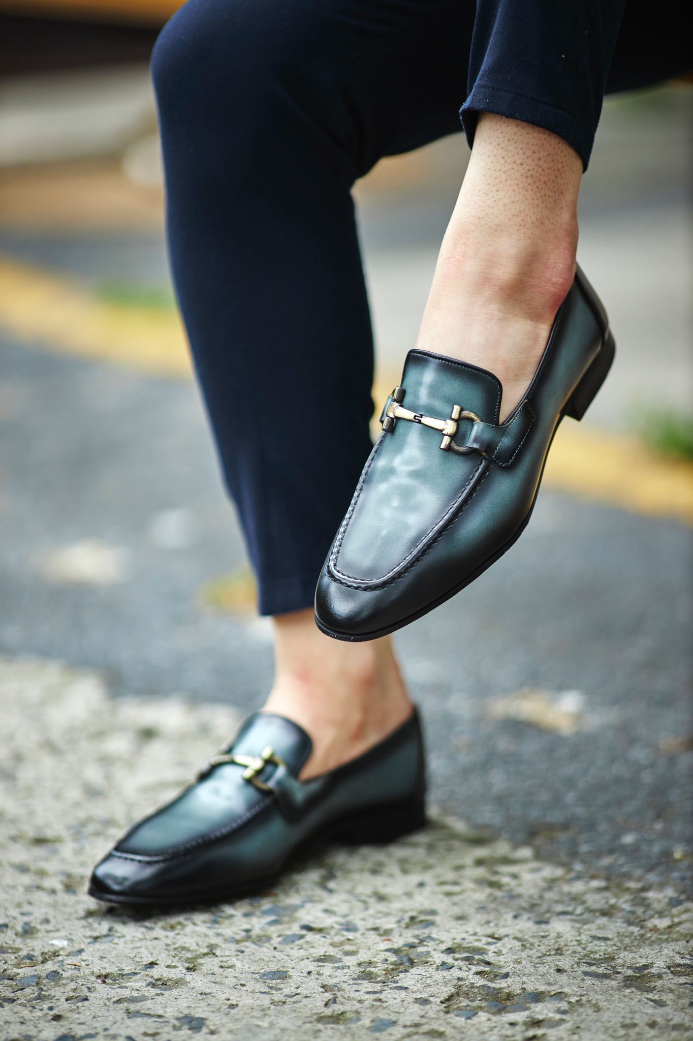 Bojoni Louis Black Special Edition Neolite Buckle Loafer