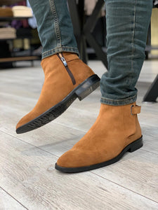 Suade Leather Chelsea Boots Brown-baagr.myshopify.com-shoes2-BOJONI