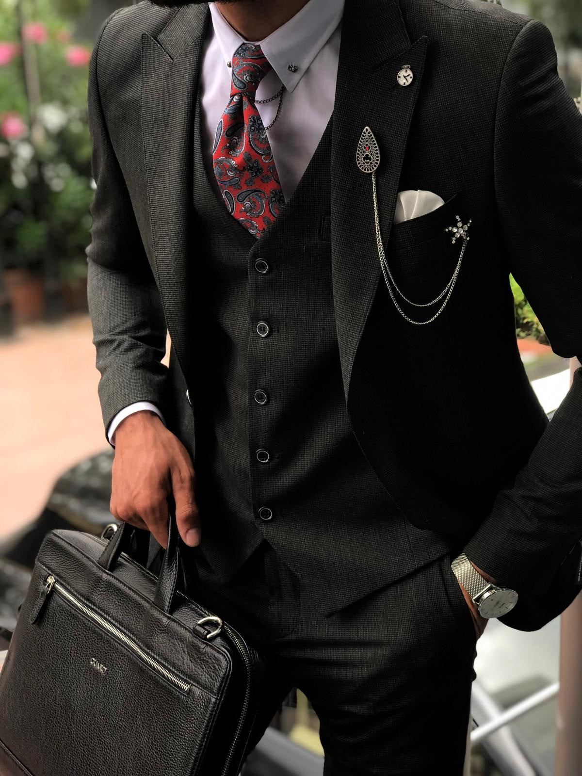 Pauli Slim-Fit  Suit Vest Black-baagr.myshopify.com-suit-BOJONI
