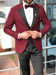 Slim-Fit Tuxedo Suit Claret Red II-baagr.myshopify.com-suit-BOJONI