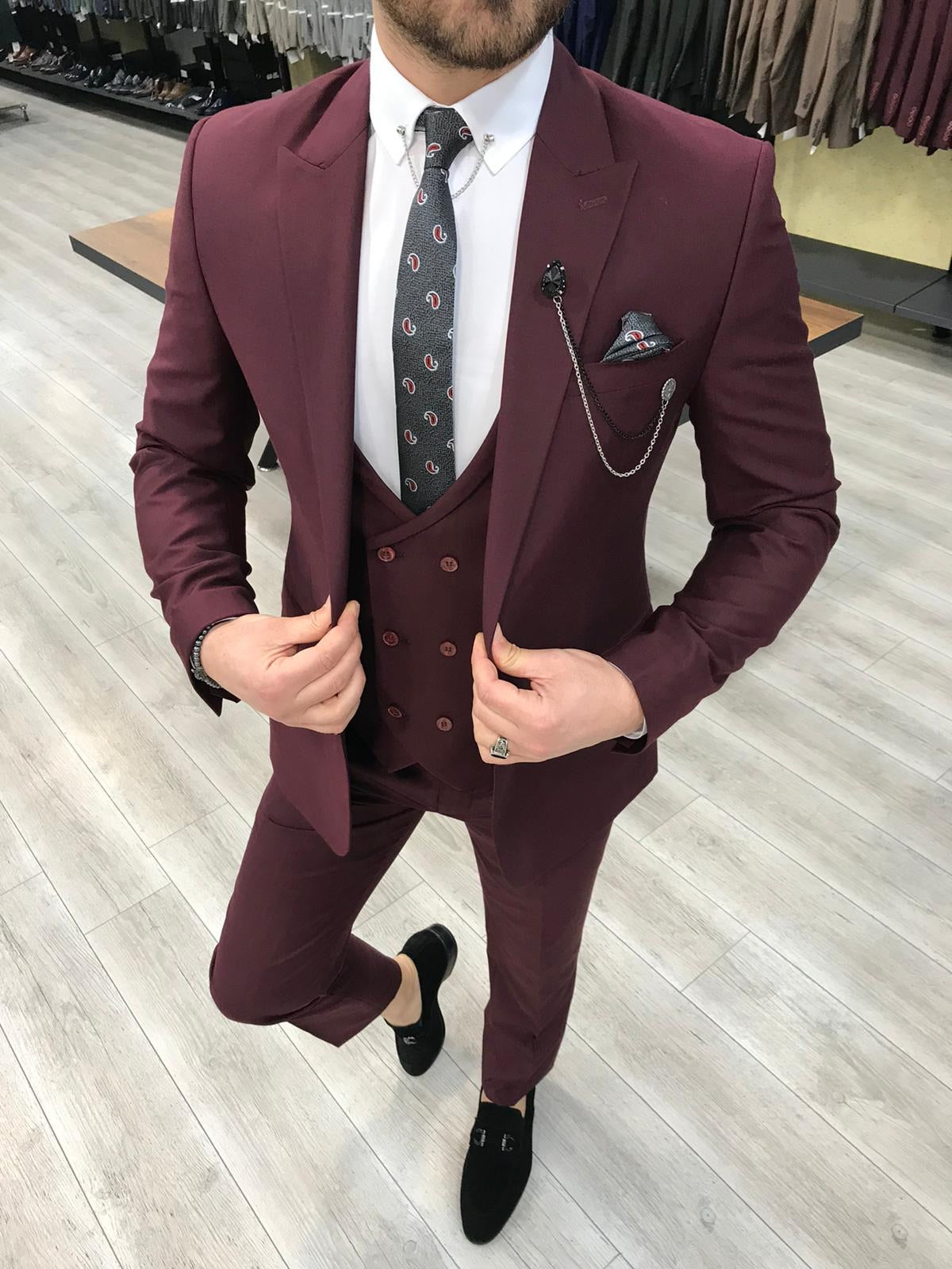 Louis Slim Fit Burgundy Suit-baagr.myshopify.com-1-BOJONI