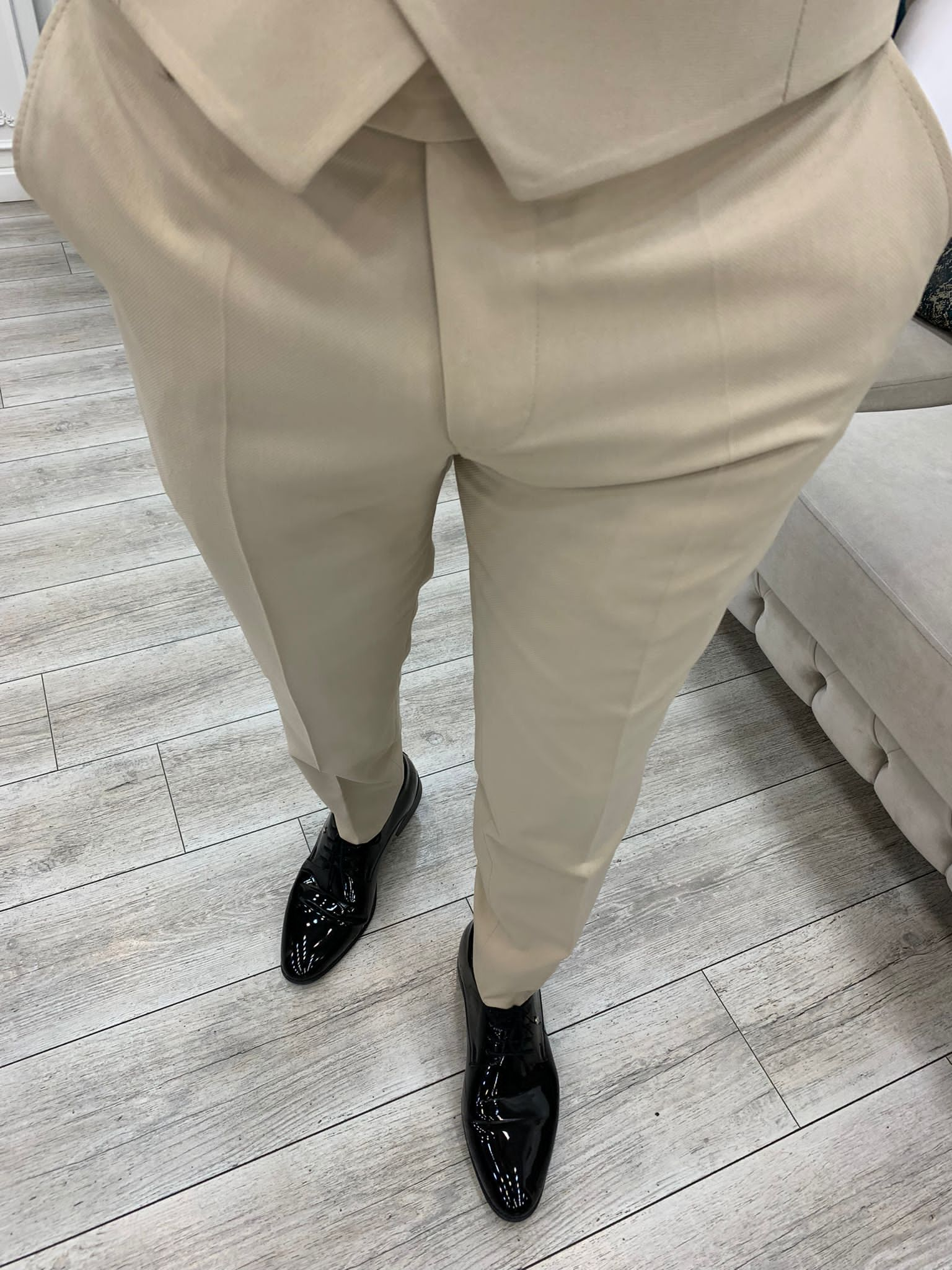 Bojoni Tishko Beige  Slim Fit Tuxedo