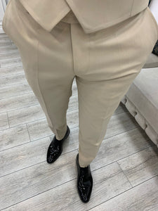 Bojoni Tishko Beige  Slim Fit Tuxedo