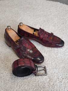 Antonio Burgundy Double Monk Strap Loafers-baagr.myshopify.com-shoes2-brabion