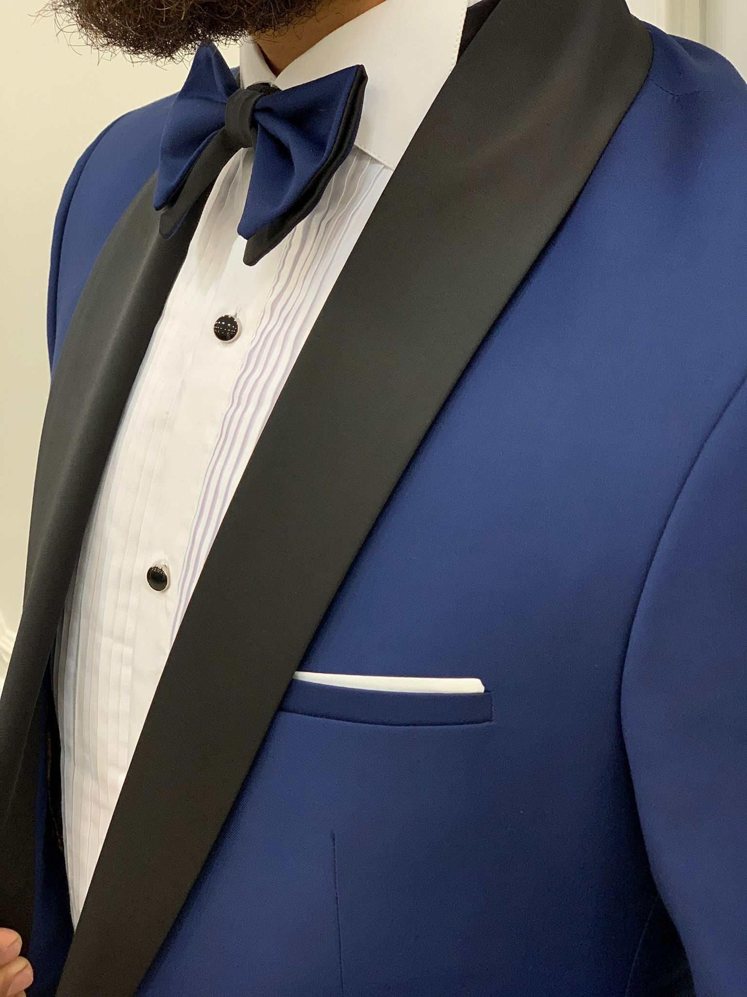 Valencia Blue Slim Fit Shawl Collar Tuxedo-baagr.myshopify.com-1-BOJONI
