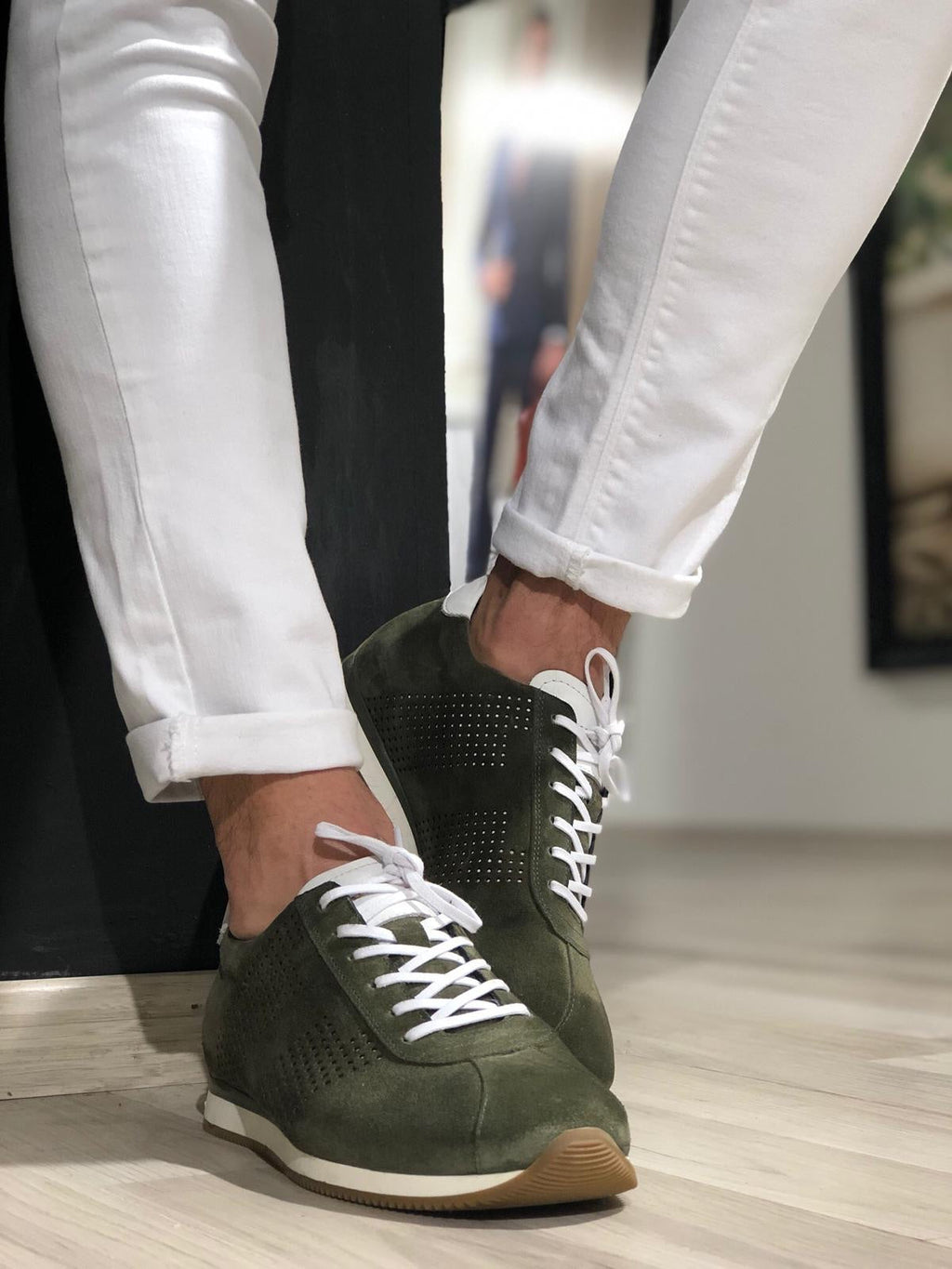 Casual Lace-Up Shoes in Khaki-baagr.myshopify.com-shoes2-BOJONI