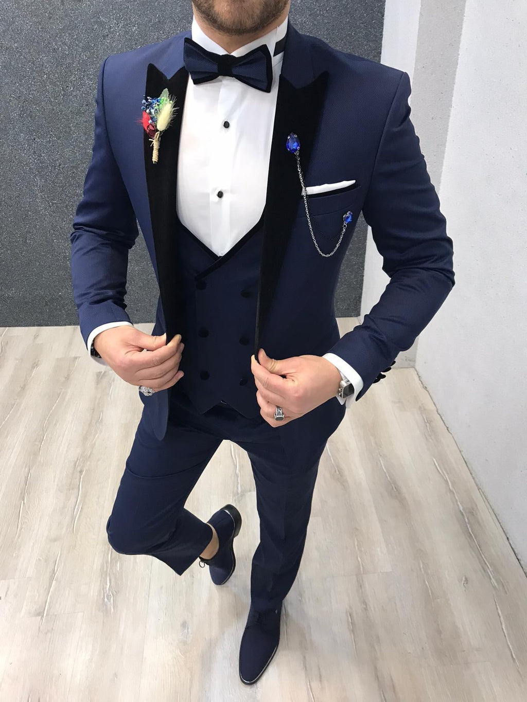 Napoli Blue Slim Fit Tuxedo-baagr.myshopify.com-1-BOJONI