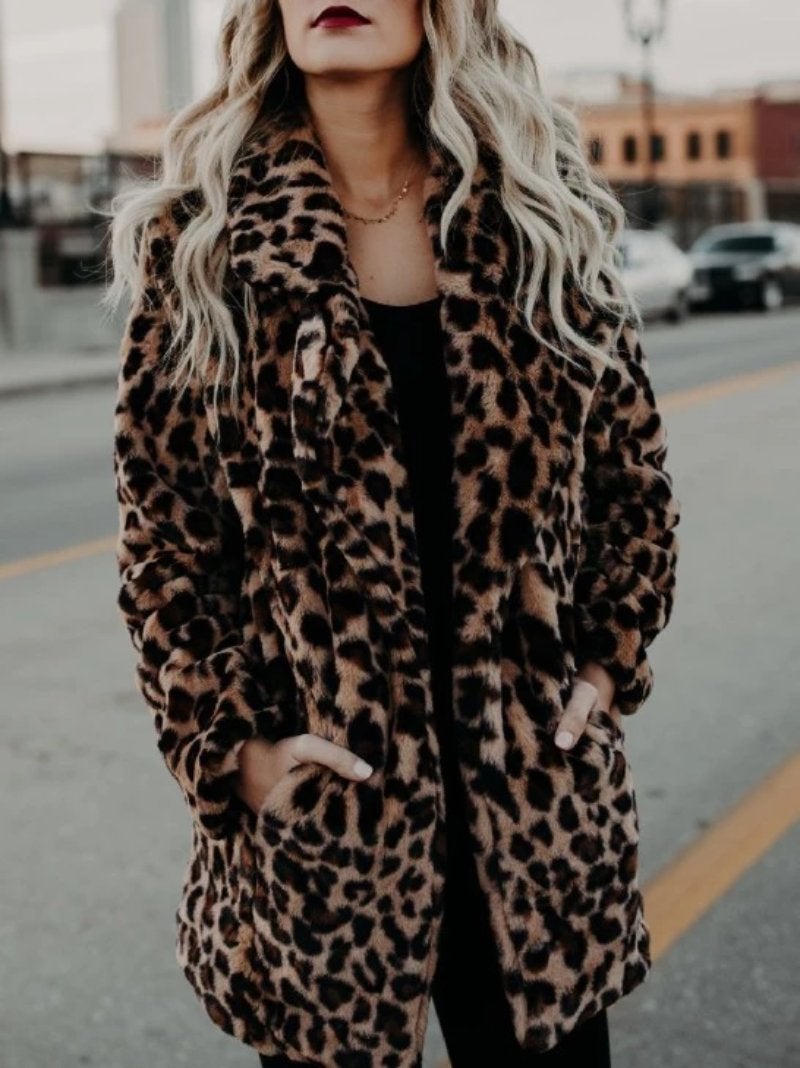 Womens Leopard Print Coat