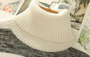 STRIPED TURTLENECK SWEATER (2 colors)