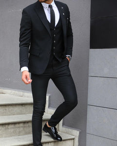 Forenzax Black Classic Slim Fit Suit-baagr.myshopify.com-suit-BOJONI