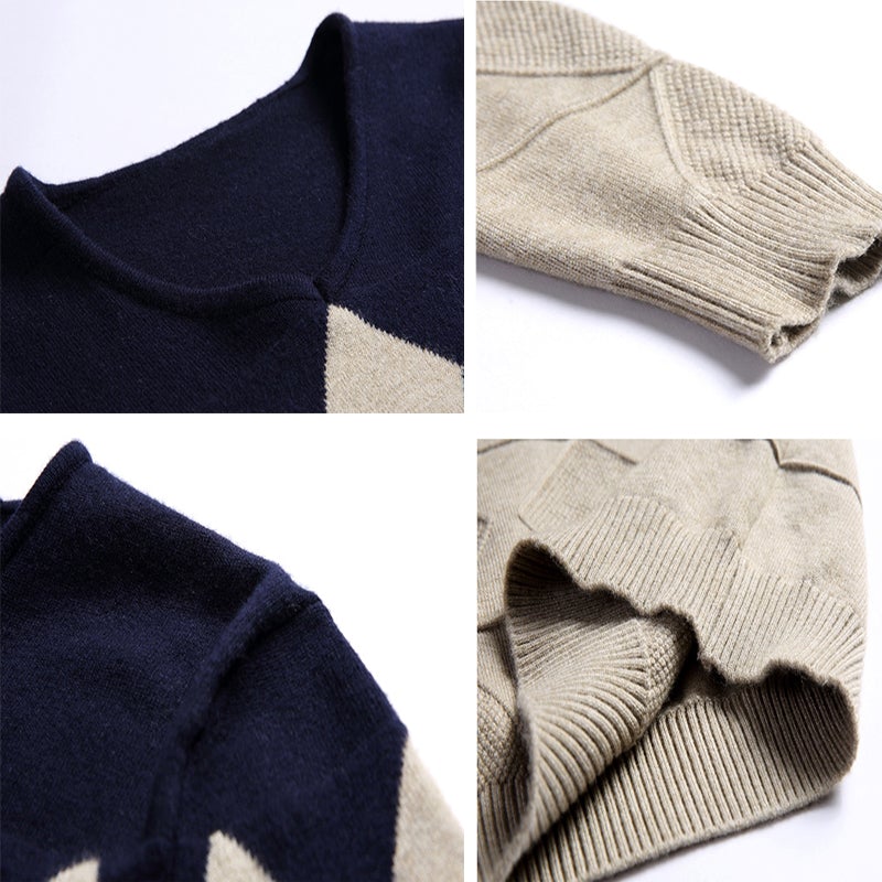 WOOL PATTERN SWEATER (3 colors)