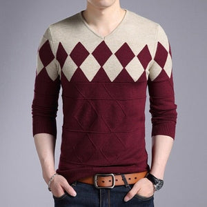 WOOL PATTERN SWEATER (3 colors)