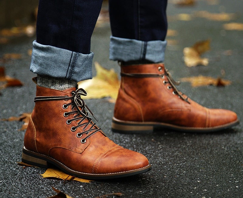 BRITISH STYLE BOOTS (2 colors)