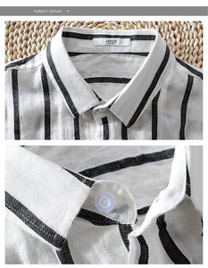 Barulo Stripes Linen Shirt (4 Colors)-baagr.myshopify.com-shirt-BOJONI