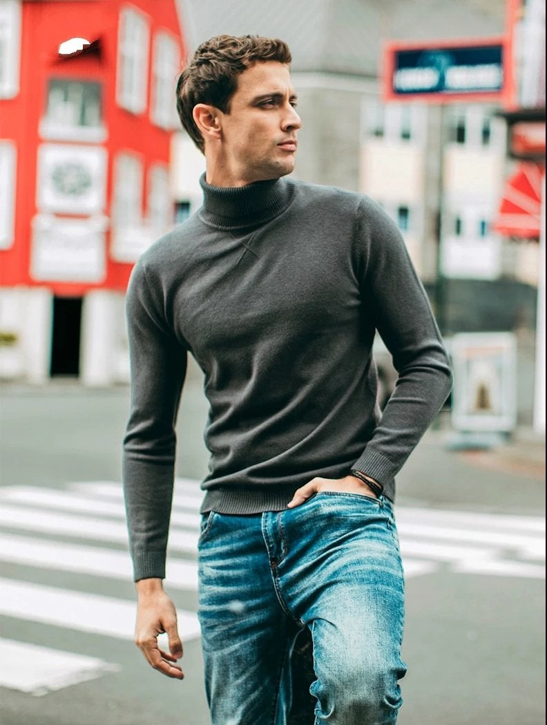 KNITTED TURTLENECK SWEATER (6 colors)